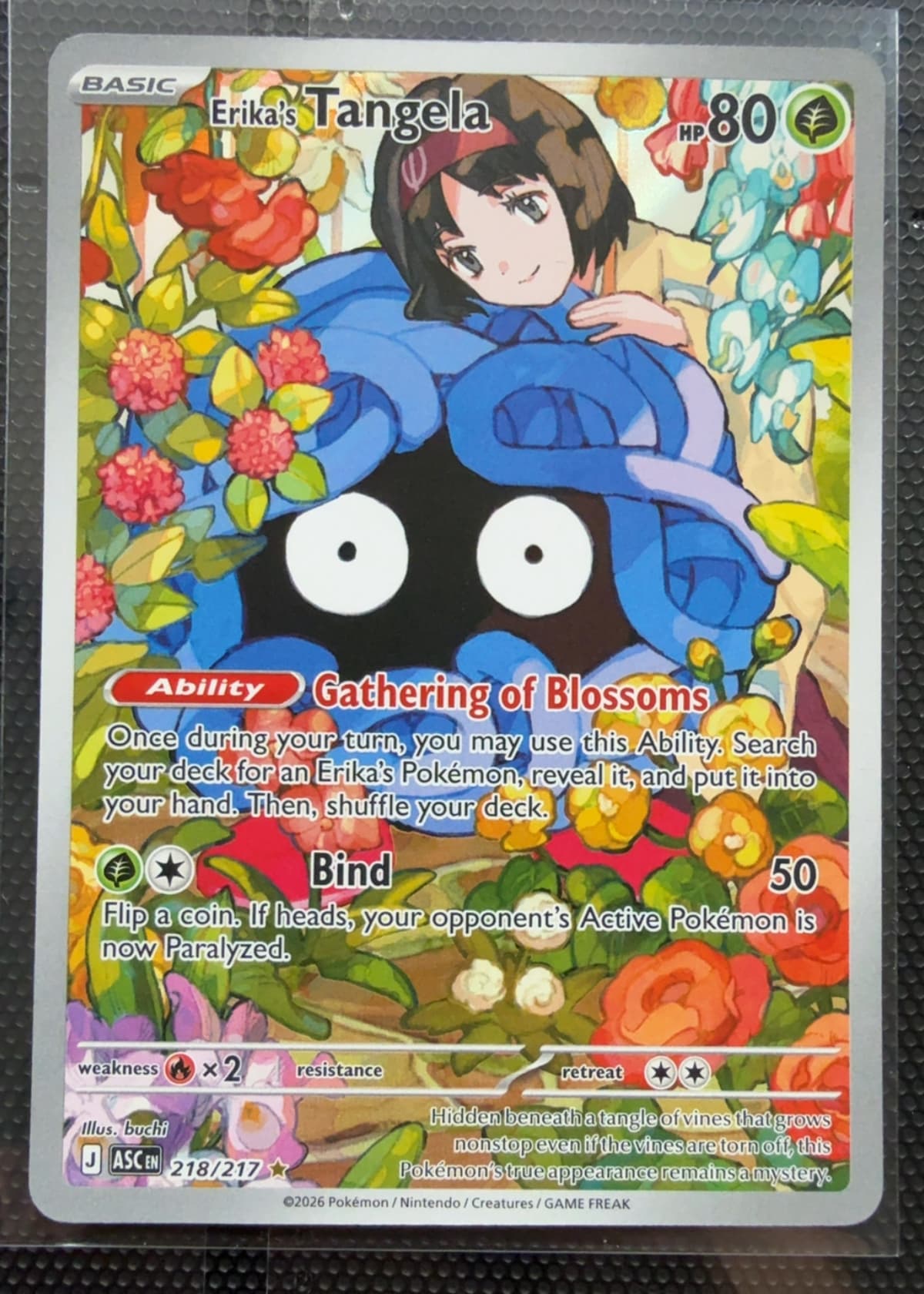 erika card pokemon Pokemon Card Japanese 161/165 Erika's Invitation sv2a TCG ToysOneJapan