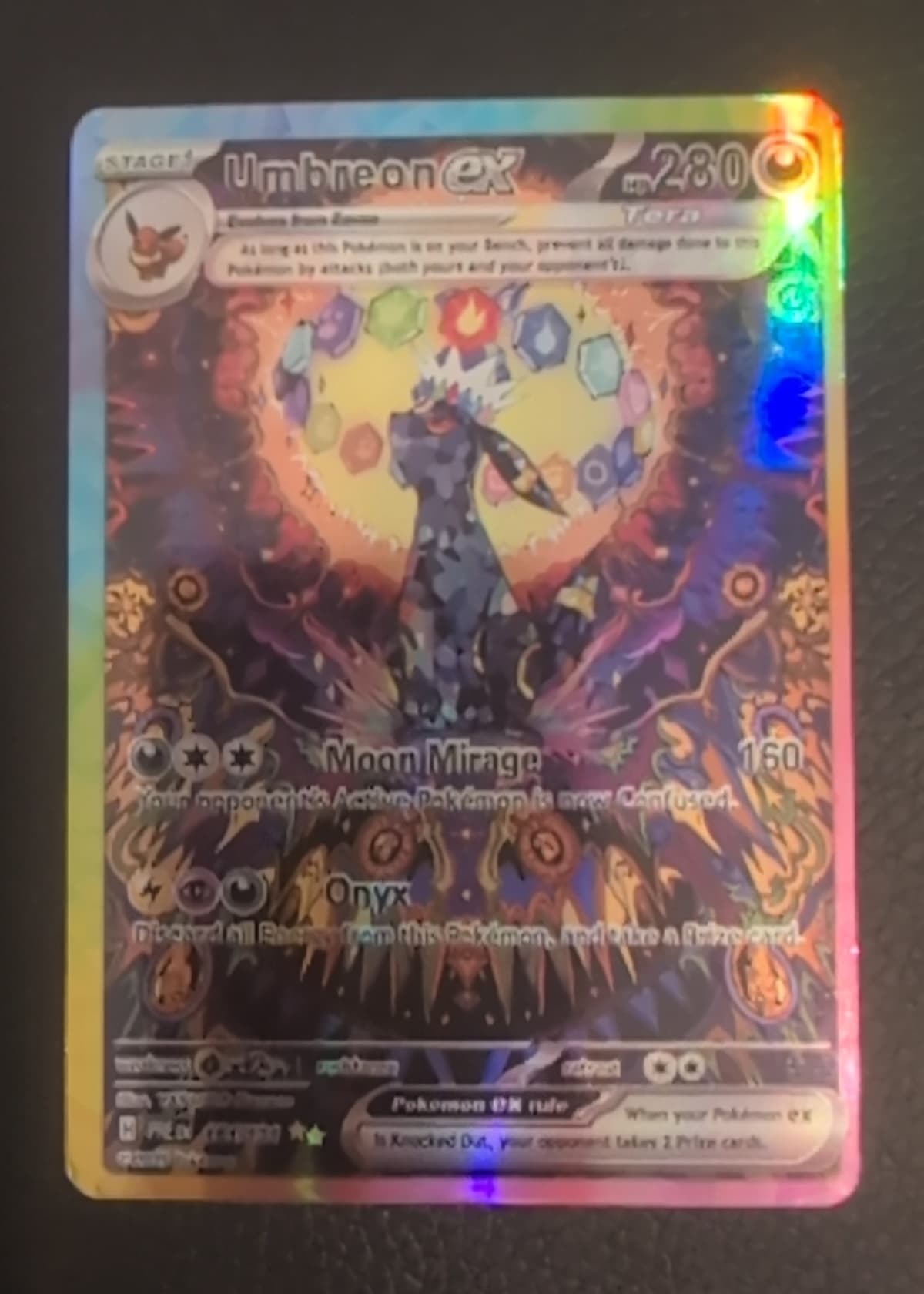 umbreon moon pokemon card Umbreon V (Alternate Full Art) (189/203) - SWSH07 Evolving Skies Holofoil