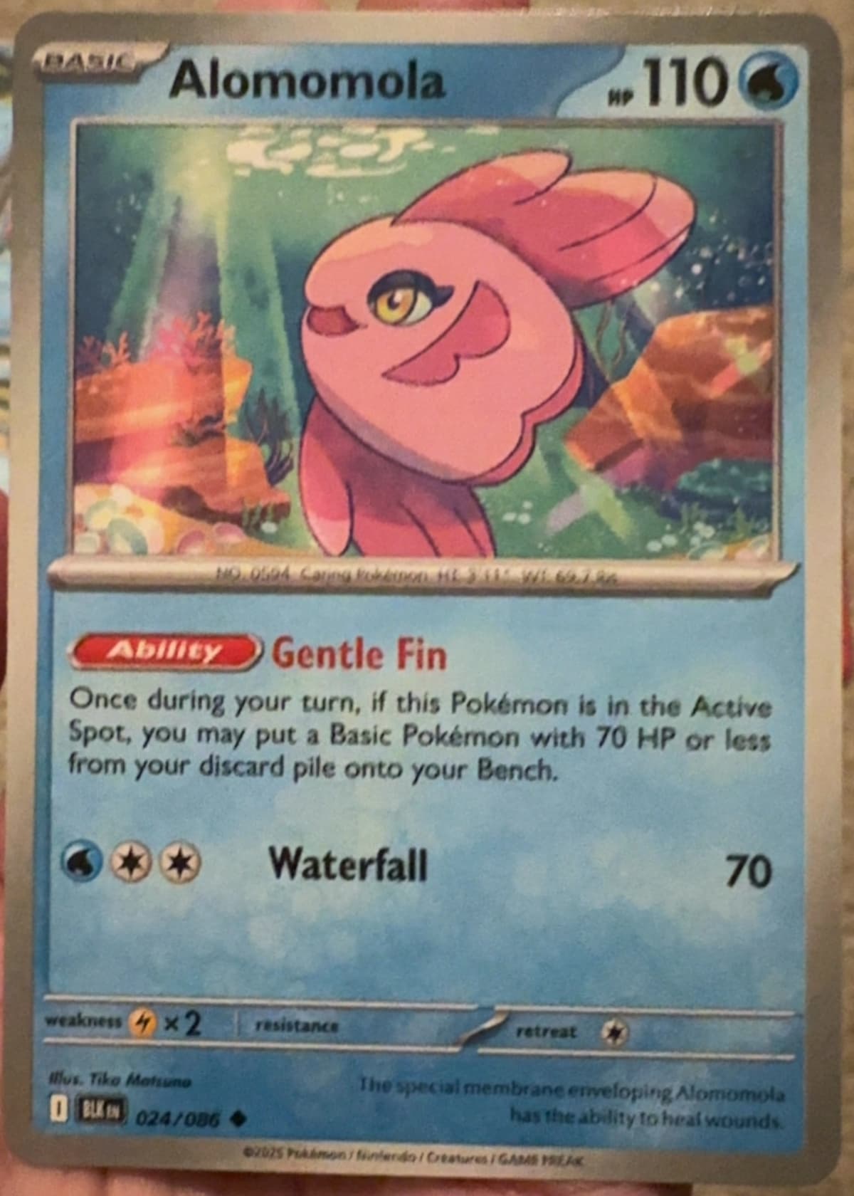 alomomola pokemon card 108/086 Sv: Black Bolt Holo for sale online Alomomola - Black Bolt [Grade