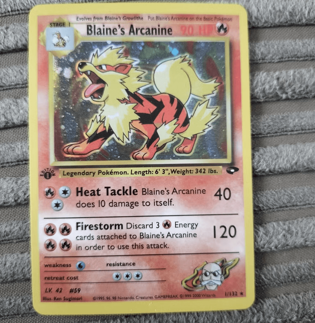 blaine's arcanine pokemon card value blaine's arcanine pokemon card value Blaine's Arcanine Gym Challenge Holo MP ThePokeNest