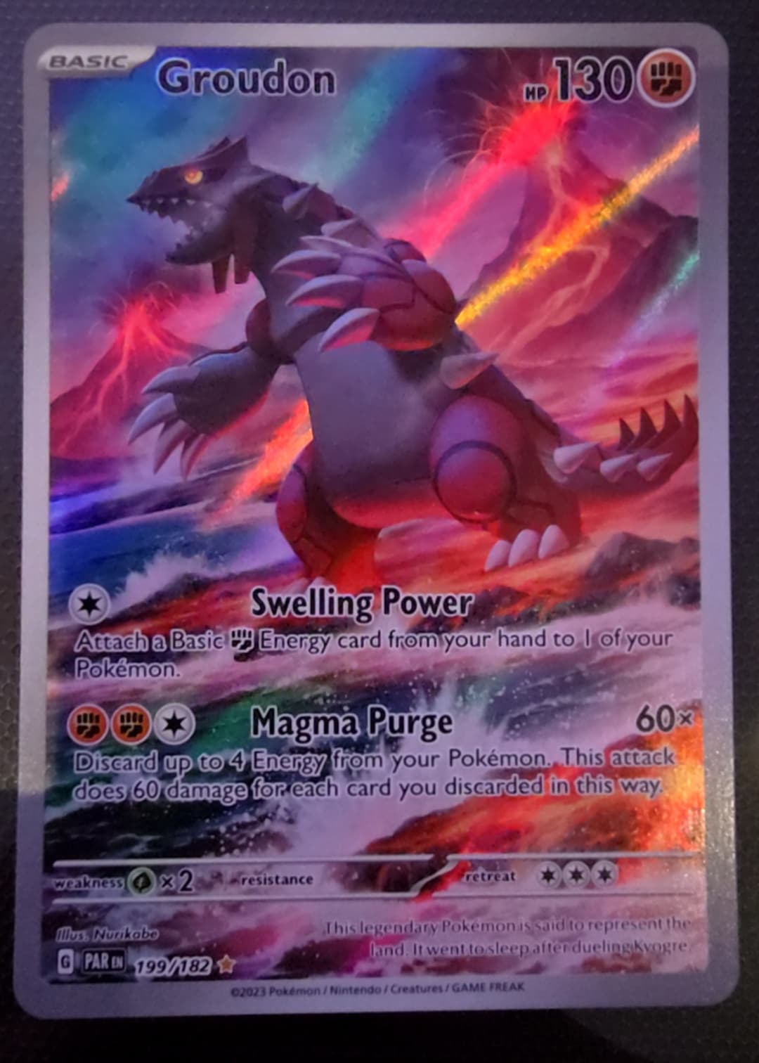 Groudon - Grade 8.5 - Paradox Rift #199/182 | TCGrader